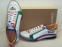 chaussures dsquared hommes new style 2013 sept cuir vert violet